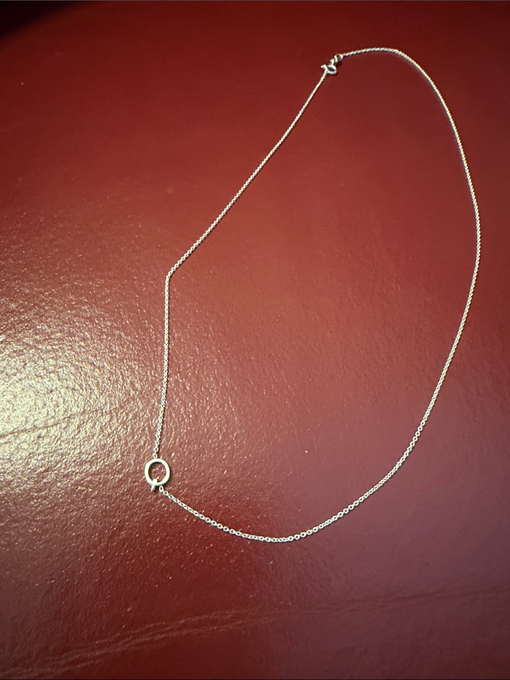Maya Brenner Delicate Sterling Silver Q Pendant Necklace - Women's Jewelry